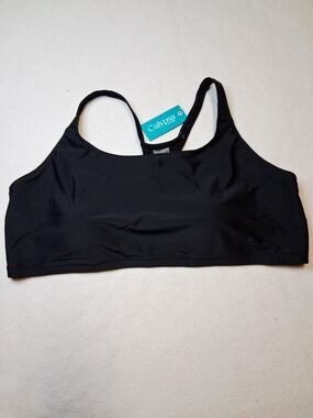 Calypso Black Sports Bralette - Seamless Support